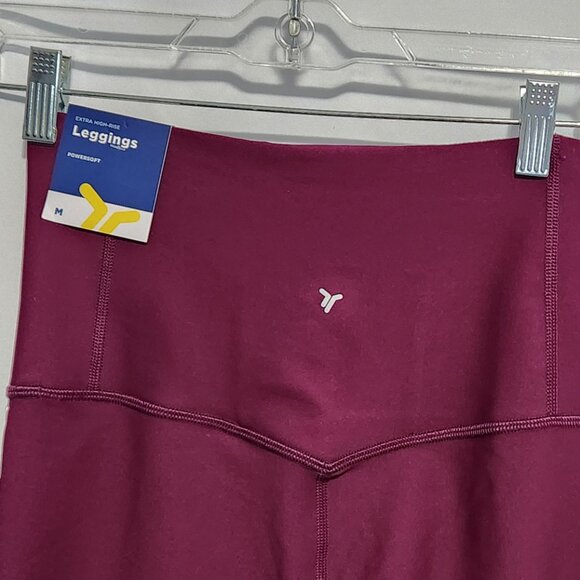 Old Navy Burgundy Red Extra High-Rise Stretch Leggings - Size M - Picture 5 of 13